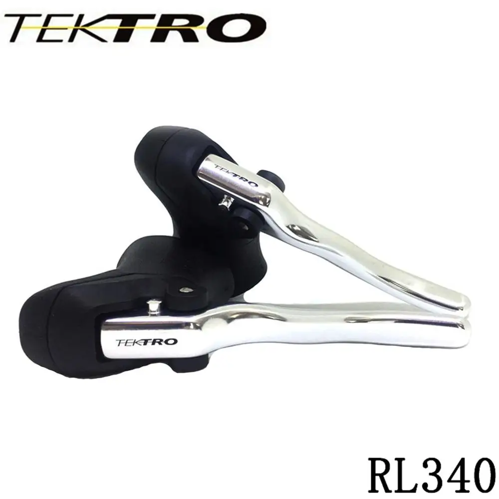 TEKTRO Brake Lever RL340 MTB Road Bike Aluminum Aero Lever Quick Release Mechanism with Rubber Hood 23.8 & 24.2mm Handlebar