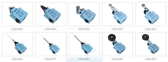 CNTD Limit switch Micro switch CSA-001 CSA-003 CSA-012 CSA-031 CSA-021 CSA-061 CSA-071 Waterproof Motion Sensor CSA-081 CSA-041