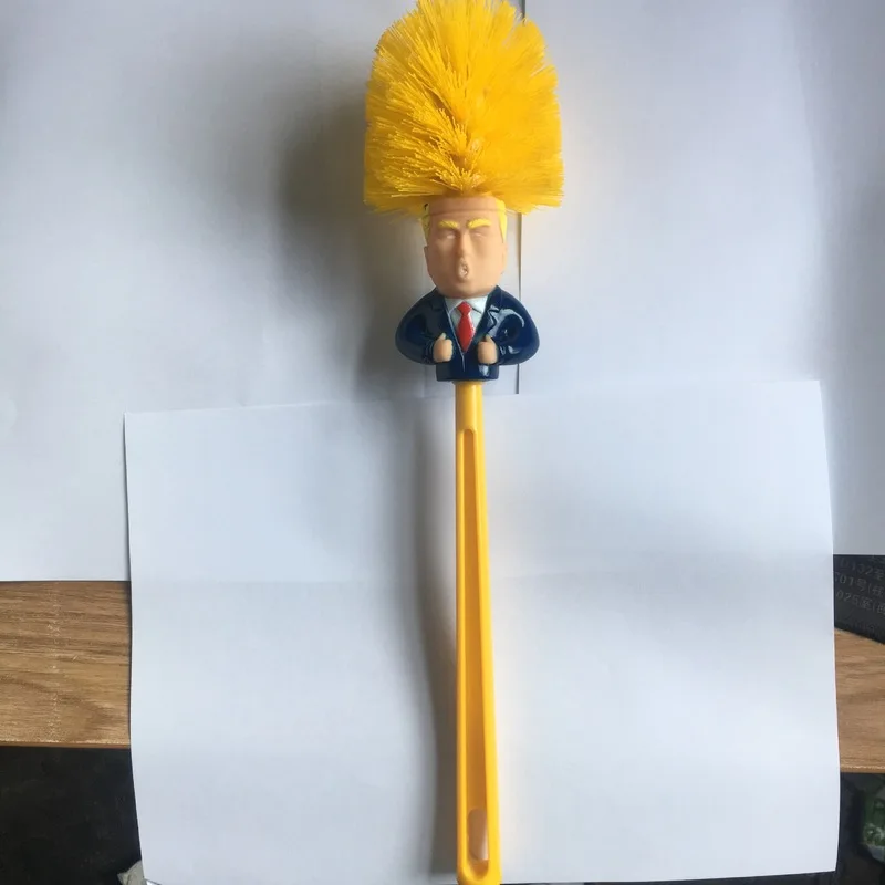 Suministros de inodoro Donald Trump, Herramientas de limpieza de baño, cepillo de inodoro Trump, regalo divertido, accesorios de limpieza de baño para el hogar y el Hotel