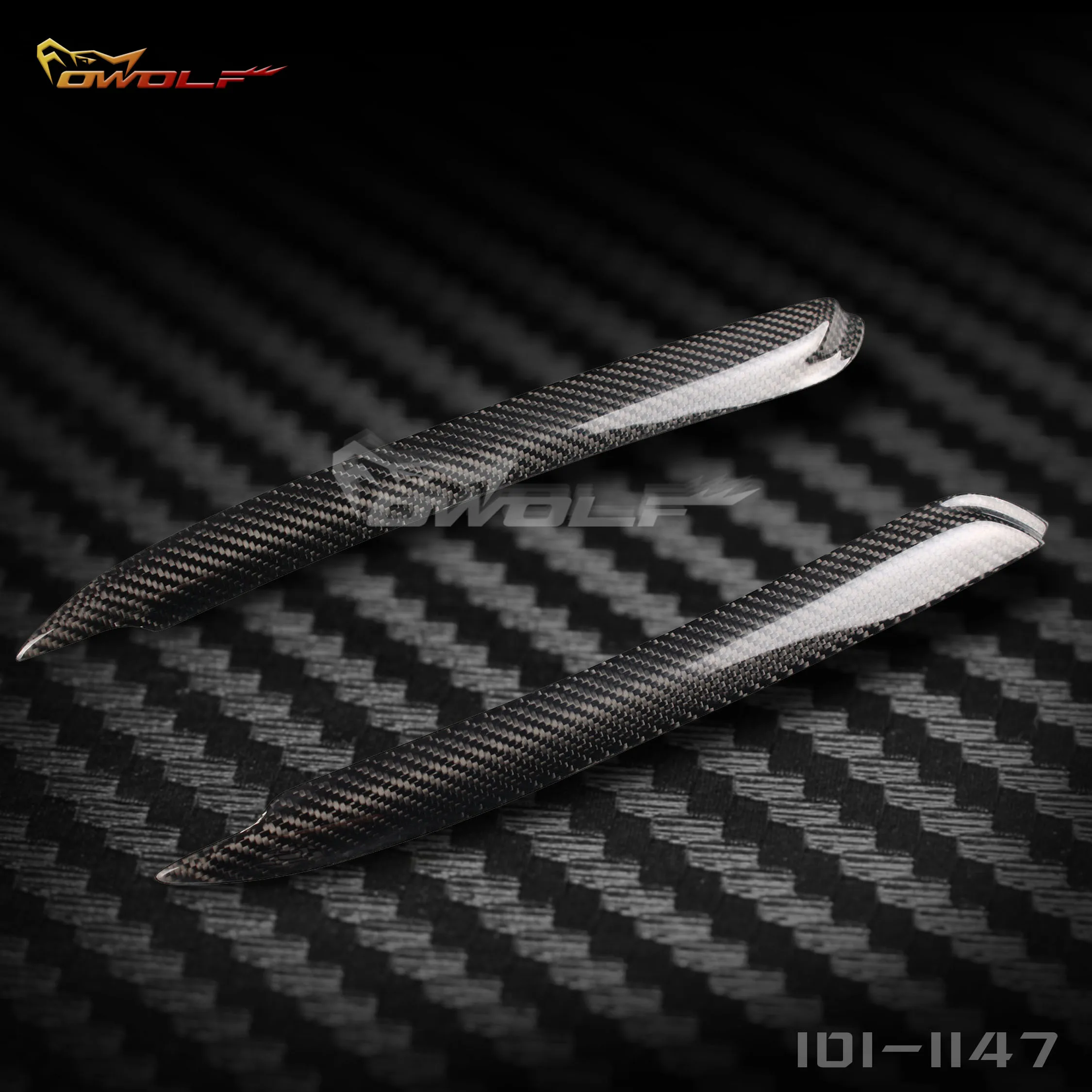 

For Volkswagen Passat B5 FL 3BG 2001-04 Carbon Fiber Lamp Eyebrow Accessories 2Pcs