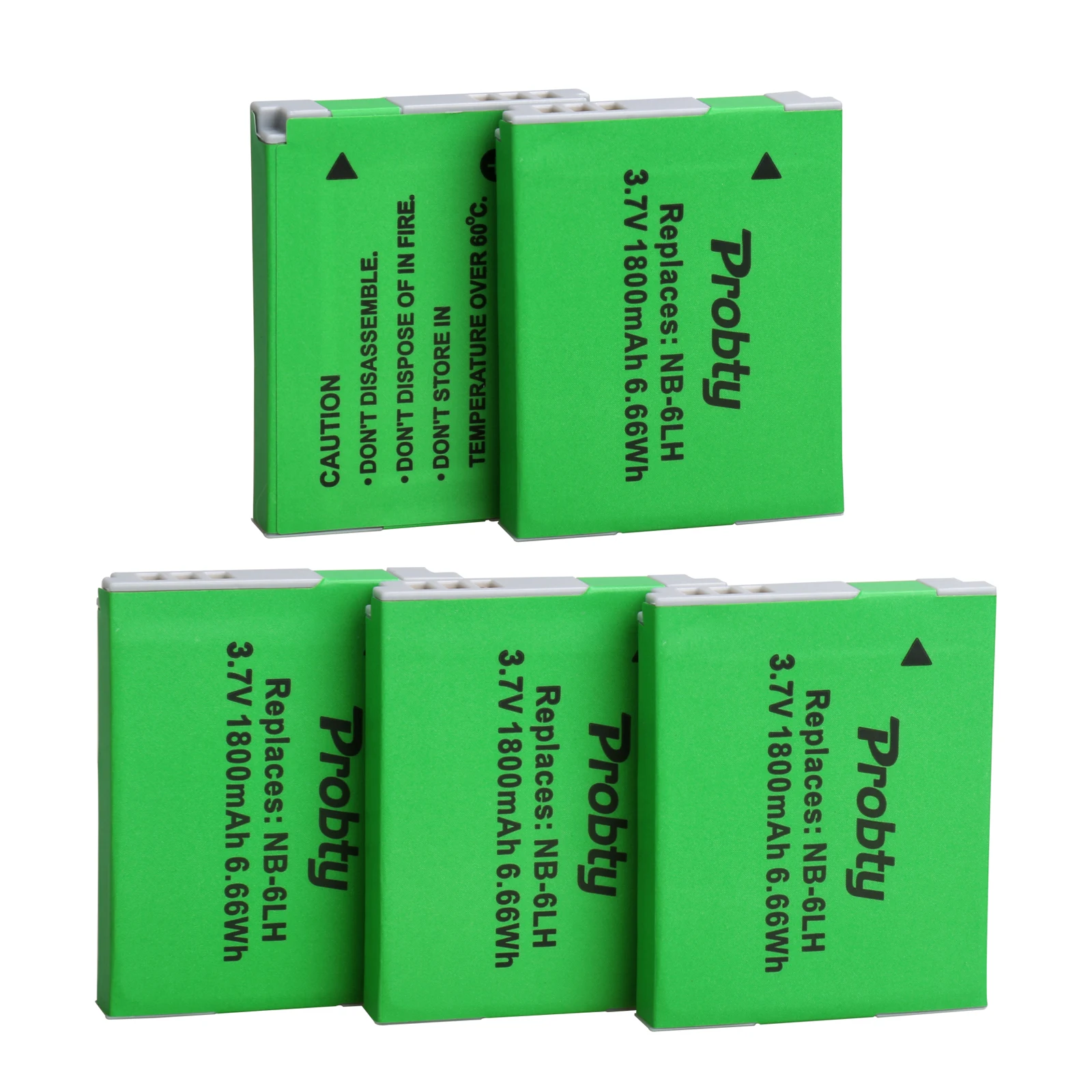 5 Pcs NB-6L NB 6L NB-6LH Battery for Canon PowerShot SX530 HS, SX710 SX700  SX610  SX600 SX500 is, D10 D20 D30 SX240 SX280