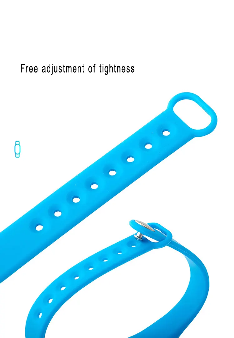 10pcs RFID 125khz  Card Silica Wrist Keyfob Waterproof Access Control Card Multi Color Options