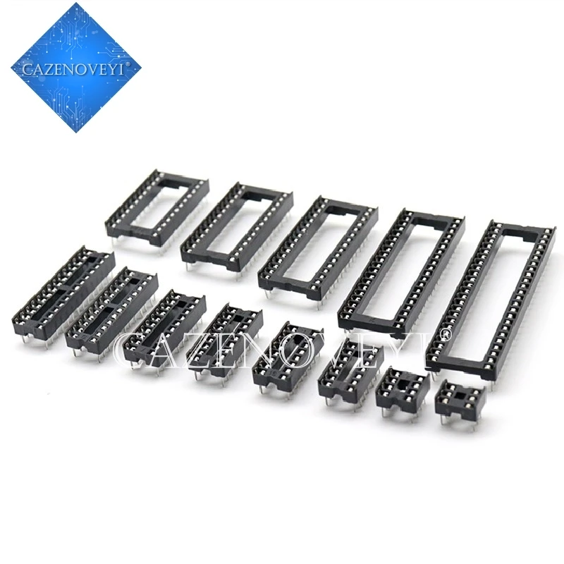 10PCS Sockets DIP6 DIP8 DIP14 DIP16 DIP18 DIP20 DIP28 DIP32 DIP40 pins Connector DIP Socket 6 8 14 16 18 20 24 28 32 40 pin