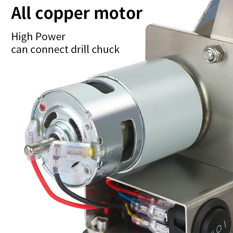 Máquina de moer correia, afiar, moedor de bancada, velocidade variável, mini lixadeira de metal, polidor elétrico