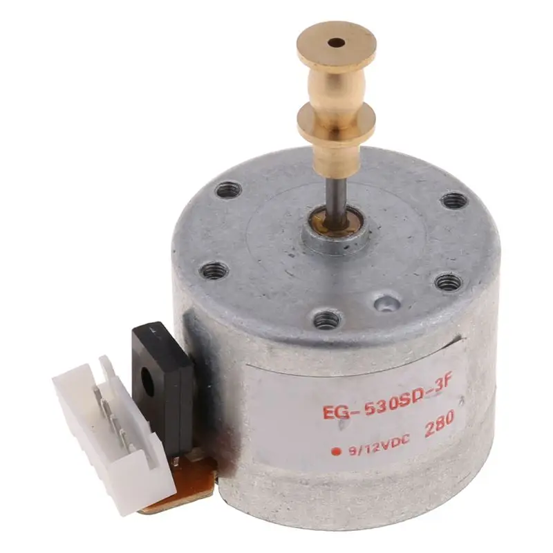 EG530SD-3F DC5-12V 3-Speed 33/45/78 Metal Turntables Motor Sleeve Motor for Turntable Record Player