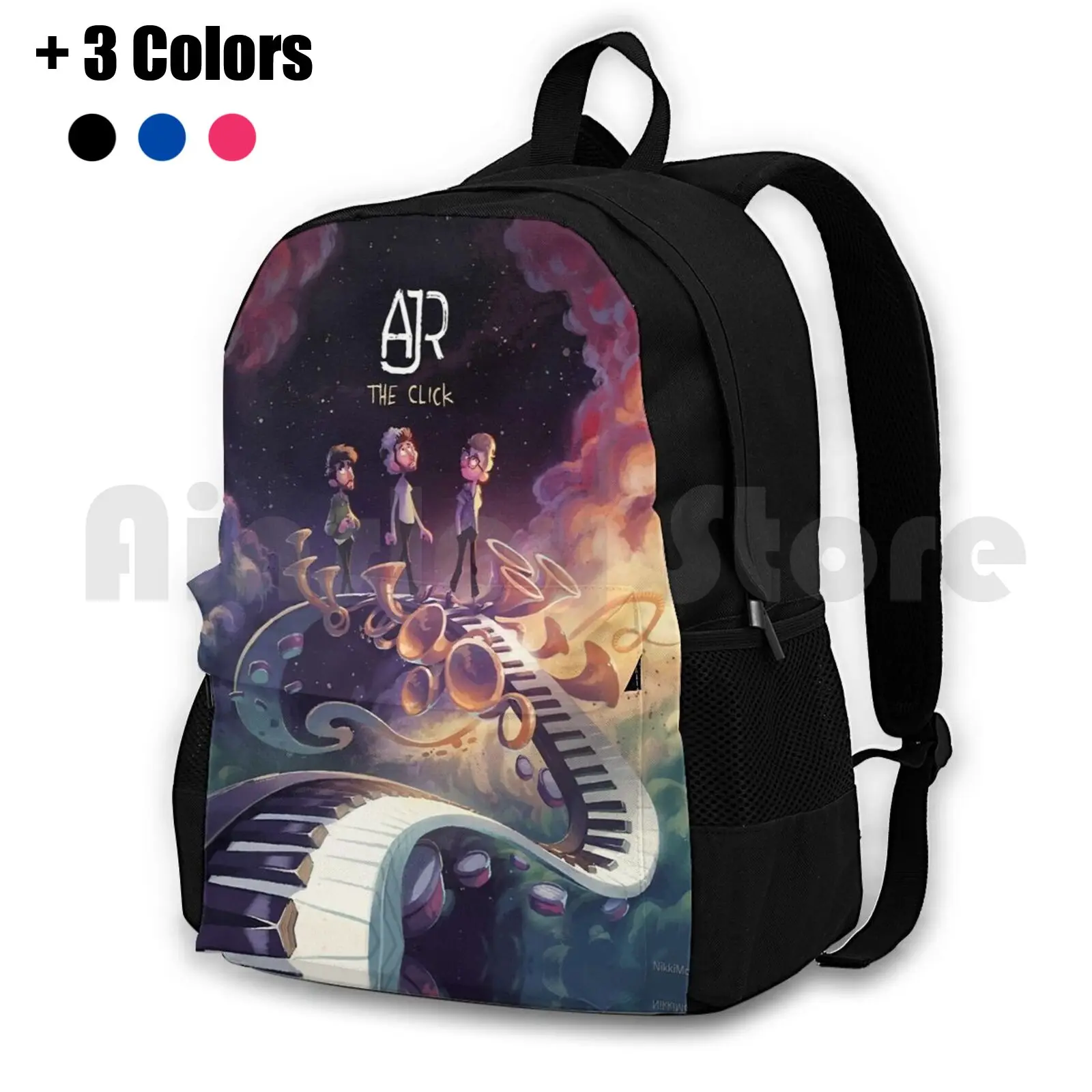 The Click-Ajr Outdoor Hiking Backpack Waterproof Camping Travel Ajr The Click Click Clouds Dream Piano Horns Music Album Album