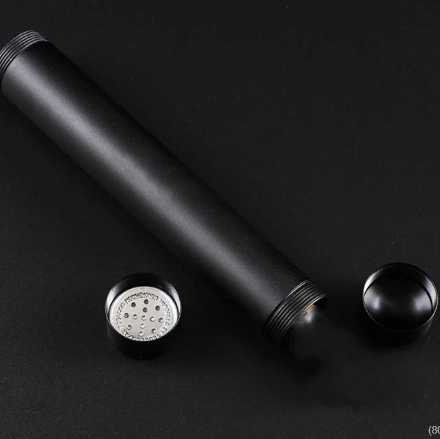 

30Pcs Air Tight Smell Proof Portable Urltra Light Metal Cigar Case Tube with Built in Humidifier SN1967