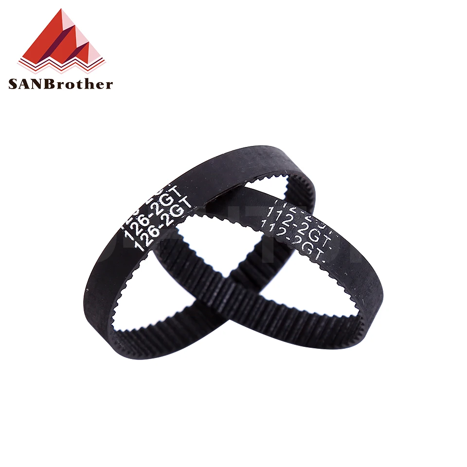 3D Printer Parts GT2 Closed Loop Timing Belt Rubber 2GT 6mm 110 112 122 158 200 280 300 400 610 852 mm Synchronous Belts Part