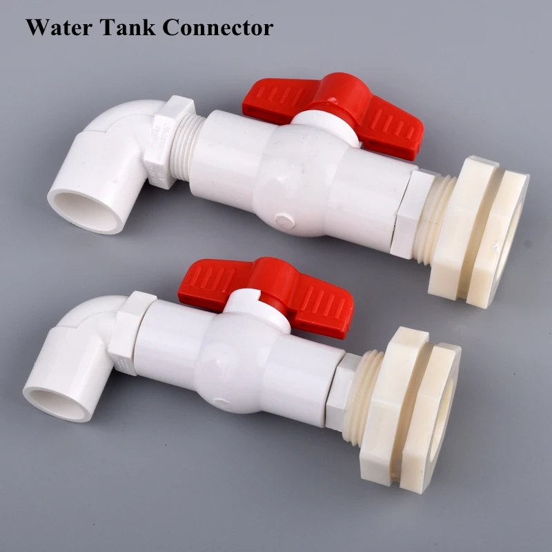 

1/2'' 3/4'' Water Tank Connector Aquarium Fish Tank Pipe Drain Joints Valve Combination Suit DIY Tool Garden Irrigation Adapter