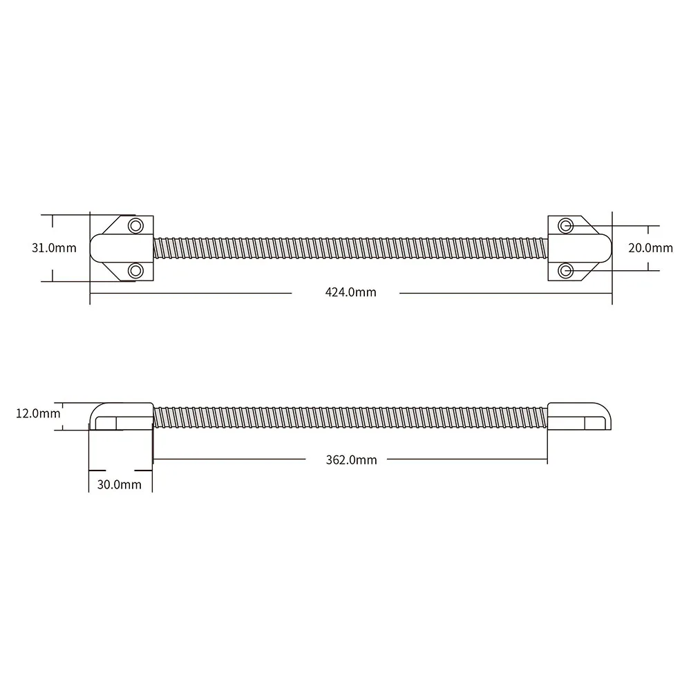 Guard wire pipe of access control wire crossing device Metal exposed sleeve tube pipe Cable Line for Control Lock Door Lock