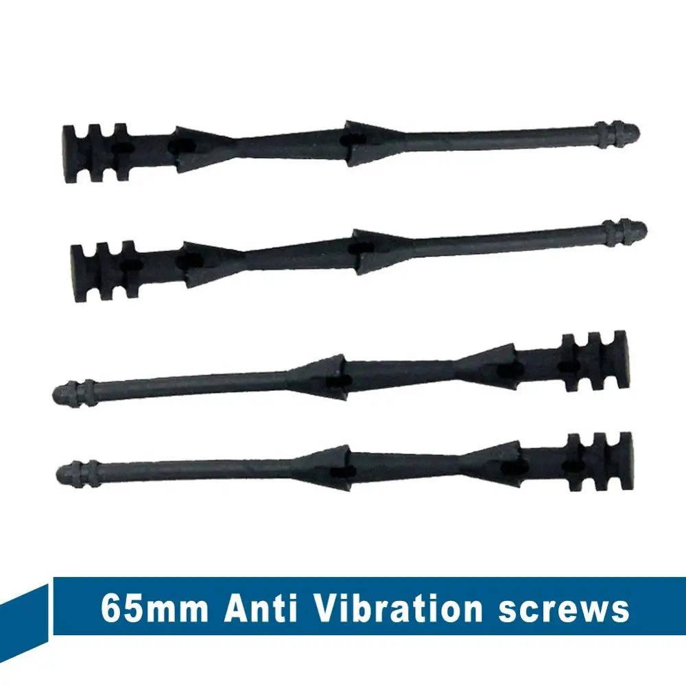 500pcs 65mm 6.5cm Black Screw Pin Rivet Rubber Anti Vibration Rubber Mounts Silicone Computer Components PC Case Fan Screws