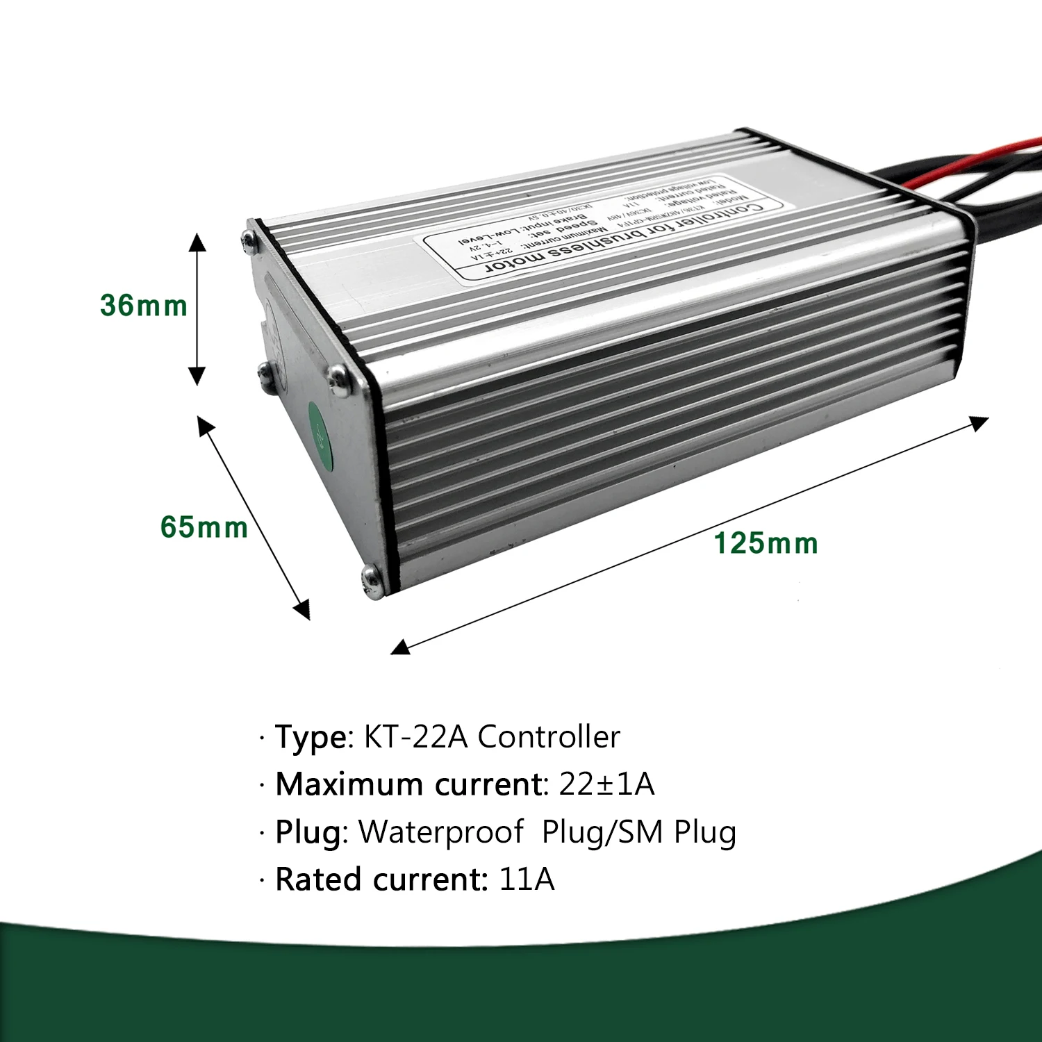 KT eBike Controller 36V 48V 350W 500W 750W 22A LCD Electric Bike Bicycle e bike Motor Controller With Light Funciton