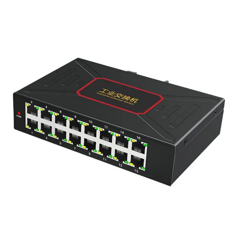 16 Port 10/ 100M Netzwerk Switchs RJ-45 lan Schalt DIN Schiene Typ RJ45 Netzwerk Schalter