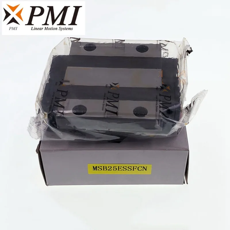 Taiwan PMI linear guide slider block carriage MSB15ESSFCN MSB20ESSFCN MSB25ESSFCN MSB30ESSFCN for CNC router MSB15/20/25/30E -N