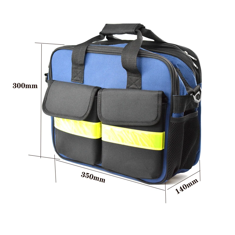 Borsa per attrezzi multifunzione borsa per elettricista ad alta capacità 720D Oxford borsa per attrezzi resistente all'usura resistente all'usura resistente all'usura