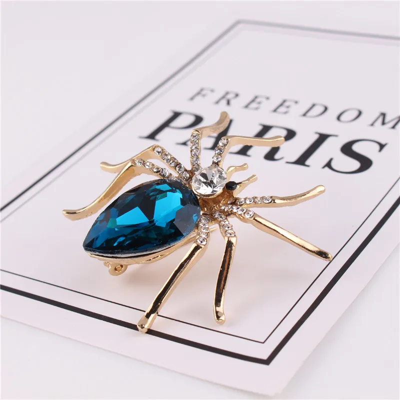 Brooches For Women Classic Spider Insect Pins For Man Neckline Front Of Clothes Halloween Gift Jewelry Charms