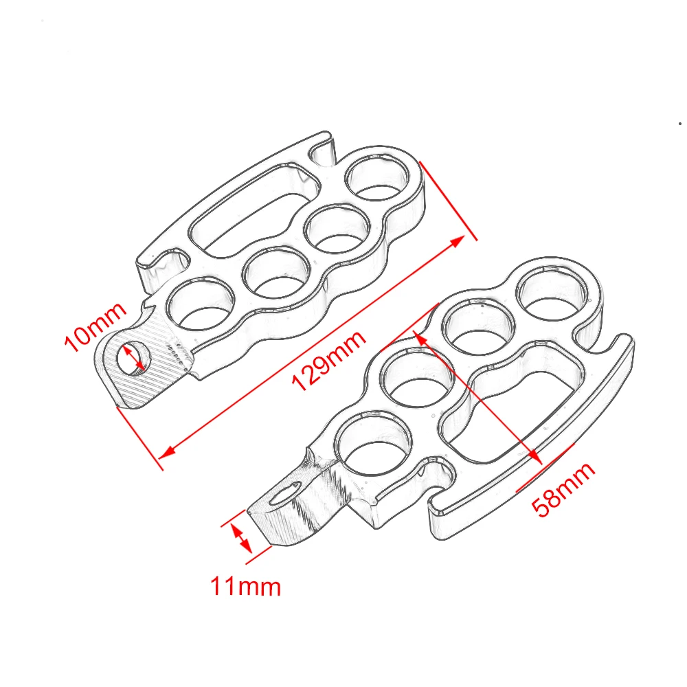 Motorcycle Flying Foot Pegs Footrest Control Footpegs Front Rear Pedals Aluminum For Harley Sportster XL Touring Softail Fatboy