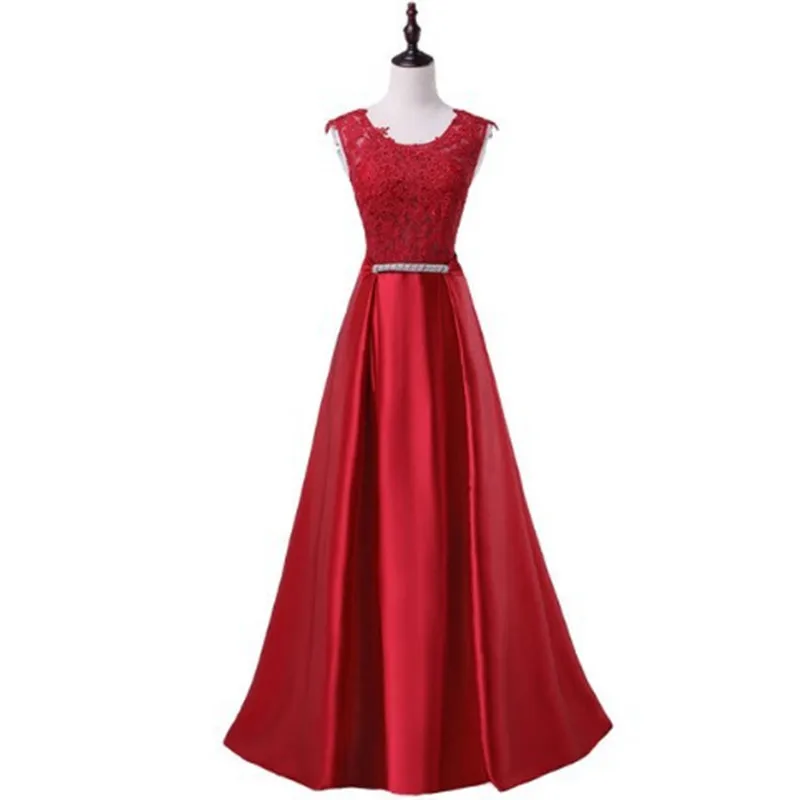 WYHS-100#Evening Dress Long pink Burgundy Bean Paste Party prom Graduation Toast Dresses wholesale cheap Formal Evening dress