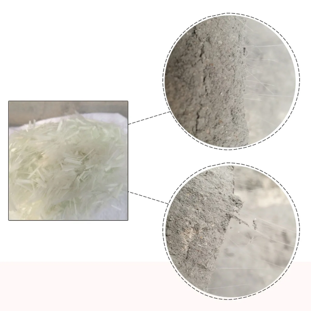 3/4/6mm Glass Fiber GFRC Choped Strands Fibers for concrete cement countertops Glass Fiber GFRC  Strands 1 LB