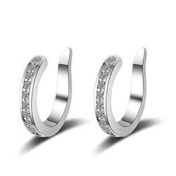 Simple Silver Color Earcuff Clip Earring Women Ear Cuffs for Non Pierced Ears No Hole Clip On Earrings Cartilage Earing Cuff