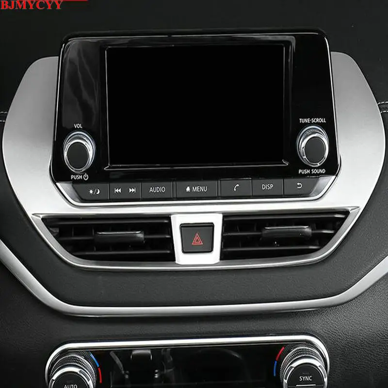 

BJMYCYY Car central navigation carbon fiber decorative frame For Nissan Teana Altima 2019 2020