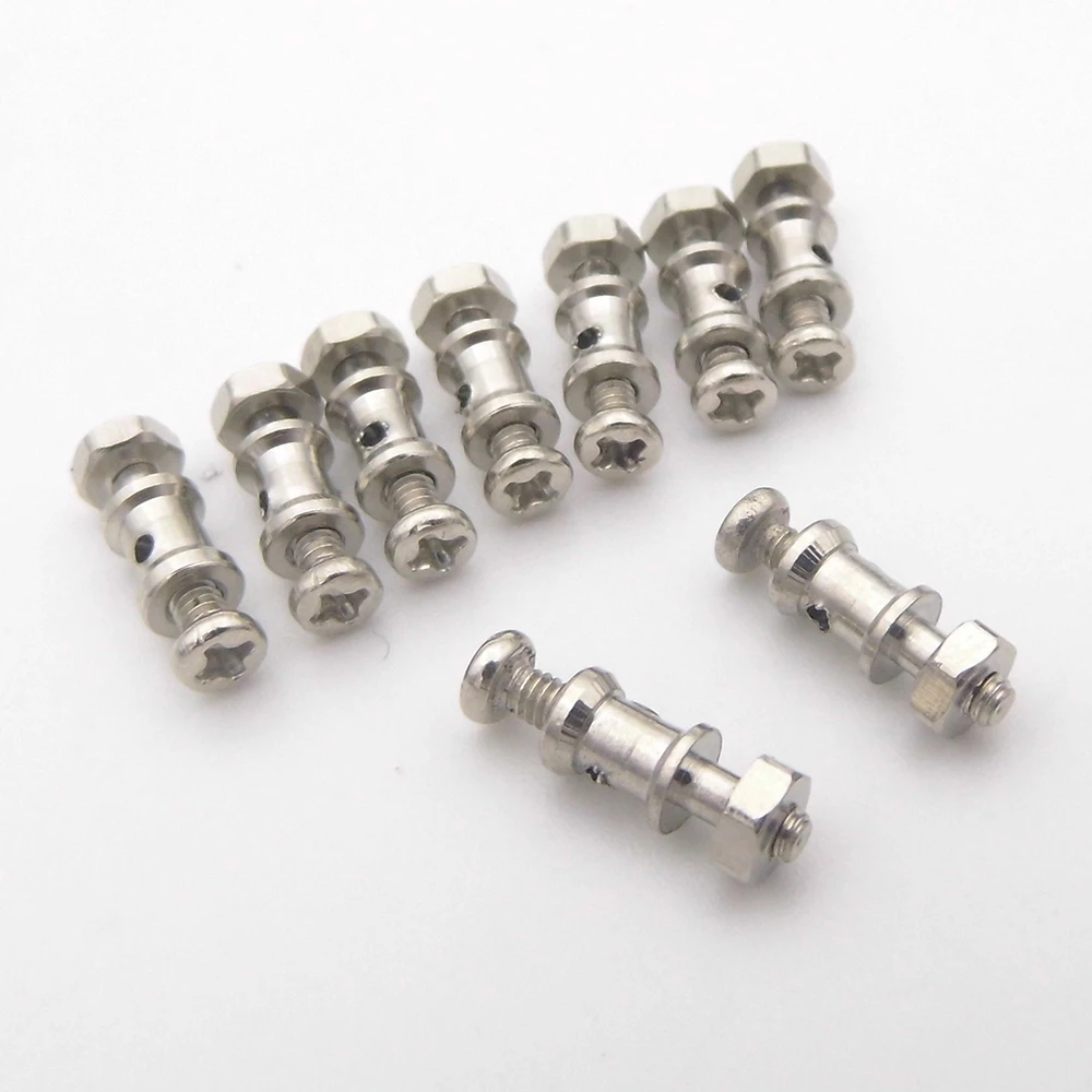 10PCS 1.2mm Push Rod End Linkage Stopper Tie Rod End Connetors Adapter for RC Airplane KT Fix Wing Toy Plane Model