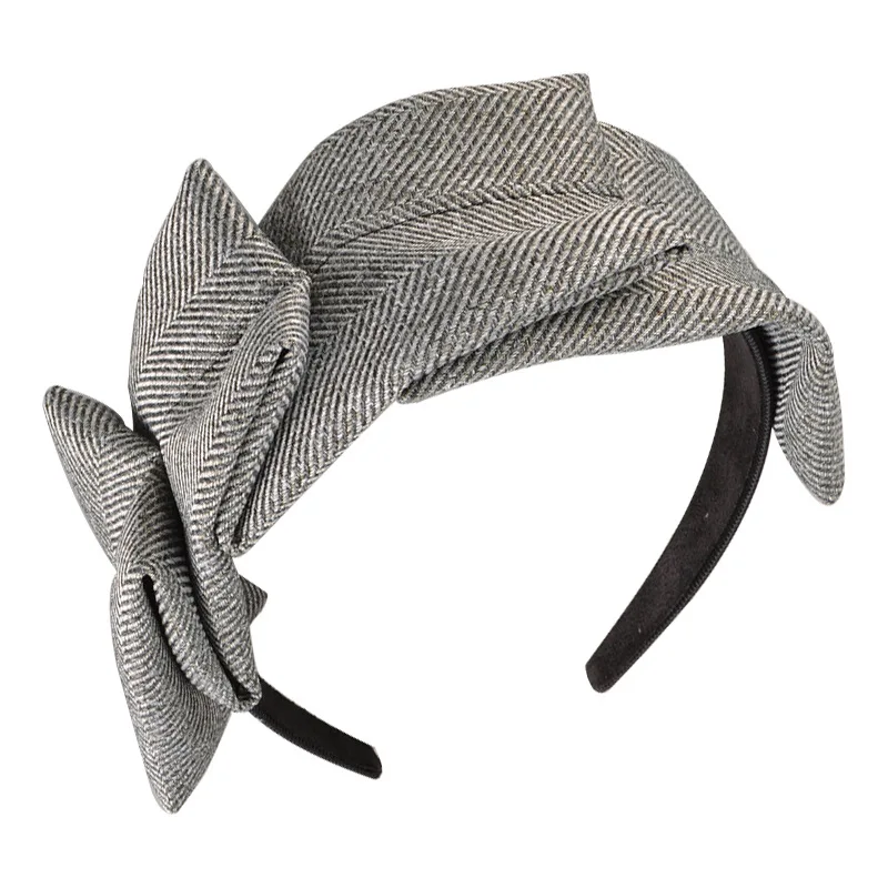 Lystrfac Fashion Autumn Winter Fabric Plaid Headband for Women Girls Non-slip Hairband Female Hair Hoop Hair Accessories