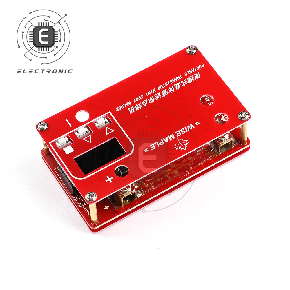 Dc 12v portátil diy transistor mini máquina de soldador ponto 18650 bateria vários fonte alimentação soldagem com display digital