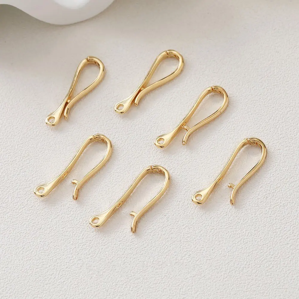 4PCS 14k Gold Plated Bracelet Link Buckle Superior Quality Making Bracelet for Jewelry Findings DIY Hand Made Brass Accessories