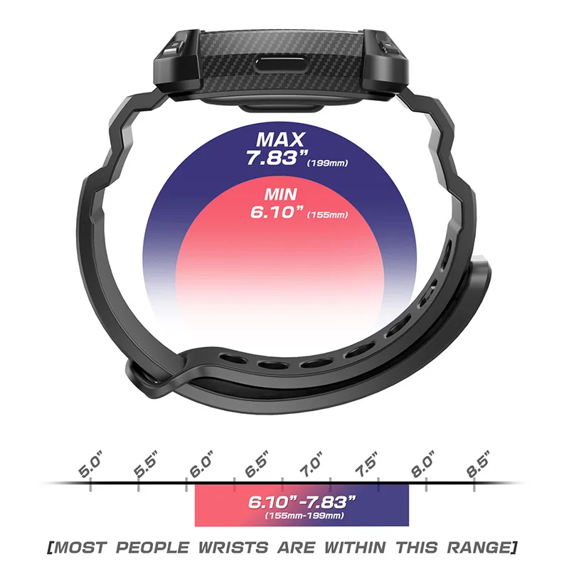 Fotografia 7: Pulseiras para Fitbit Inspire/Fitbit Inspire HR SUPCASE UB Pro, pulseiras de substituição com capa protetora integrada e resistente.