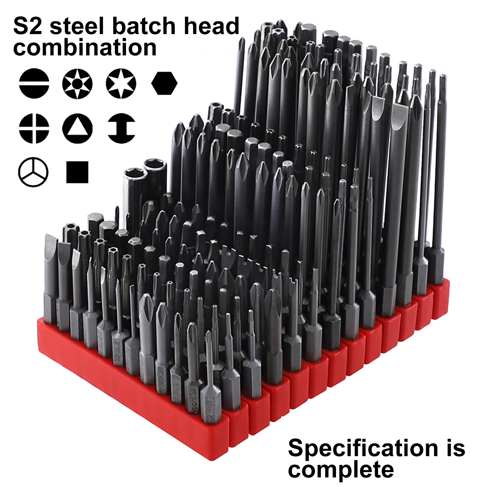 12PCS S2 Alloy Screw Driver Bits 50 75 100 Mm 1/4\