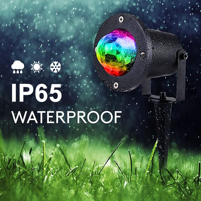 Outdoor Rgb Laser Led Disco Licht Gazon Kleurrijke Water Wave Projector Waterdicht Rimpel Podium Verlichting Kerst Ocean Party Licht