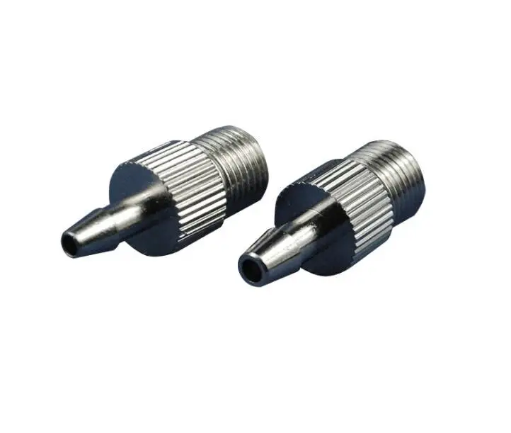 4MM-10MM trachea to 1/8 inch connector, air pipe to threaded connector