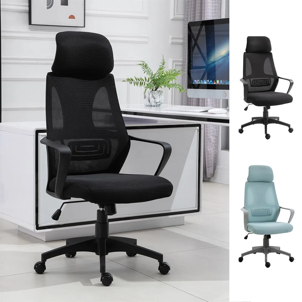 Vinsetto high adjustable ergonomic office chair with backrest 5 wheels supports up to 120 kg 64x58x116-126 cm