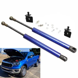 carbon fiber for Ford Ranger 2012-2016 Two Sides Front Hood Bonnet Gas Struts Lift Support Shock Damper Absorber Car Styling