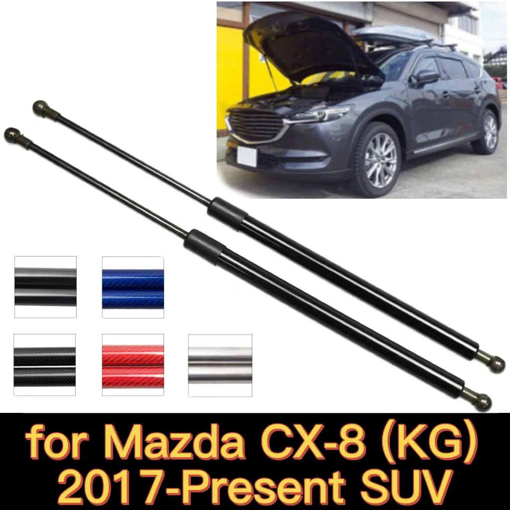 

for Mazda CX-8 (KG) 2017-Present SUV Car Accessories Modify Front Hood Bonnet Gas Struts Lift Supports Shock Damper Absorber Rod