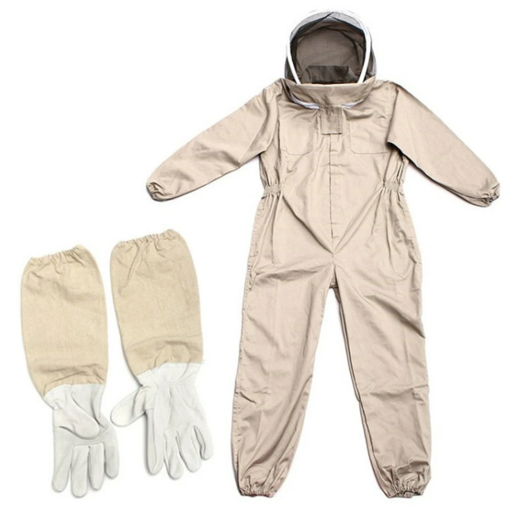 Full Body Beekeeping Clothing Professional Beekeepers Bee Protection Beekeeping Suit Safty Hat Dress All Body Equipment