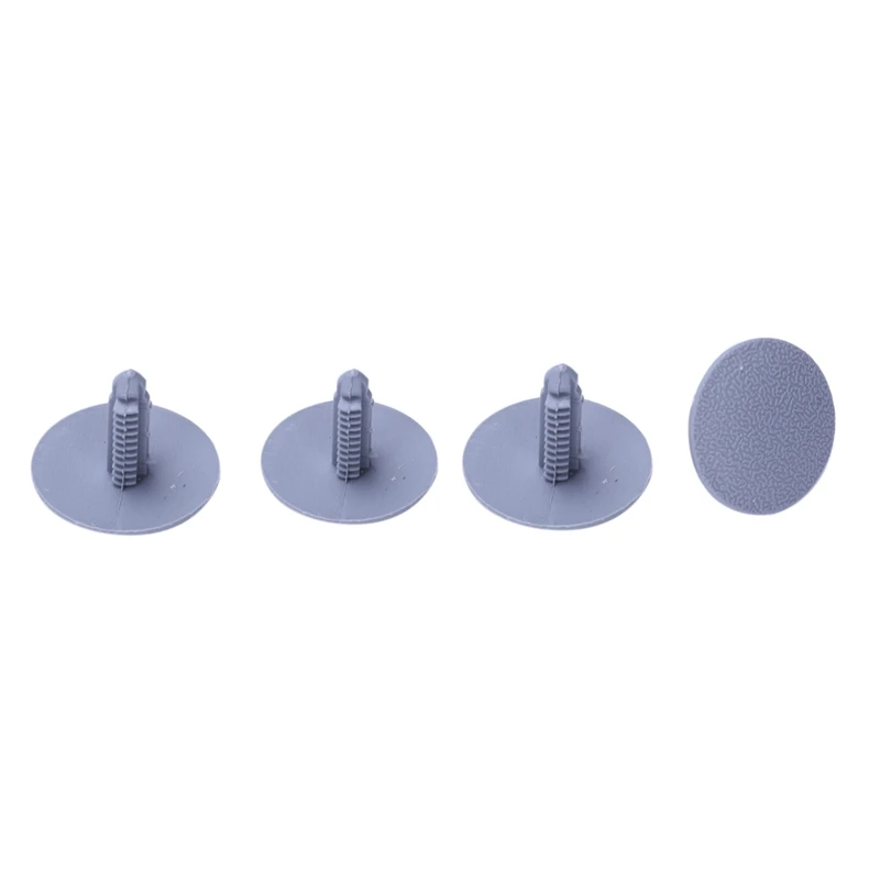 NEW-20 Pieces Gray Plastic Mat against Vehicle Splash Model Clips 7mm x 16mm x 24mm