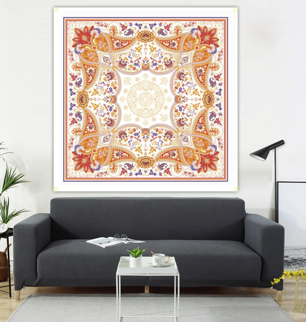 

Datura Tapestry , ndala hanging picture, Mandala flag, Mandala 100*100CM banner