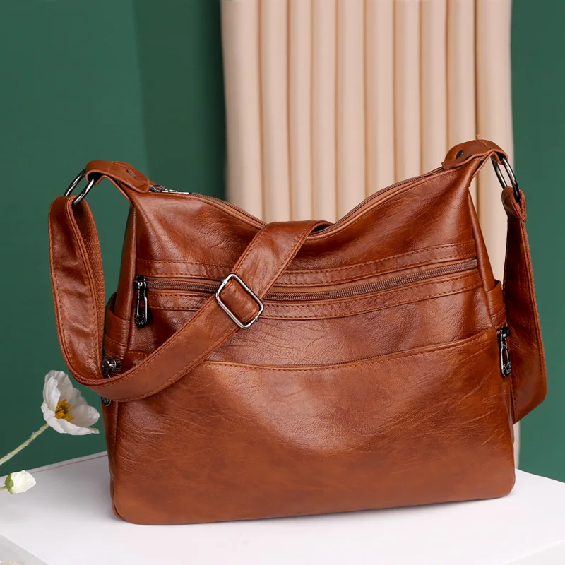 2021 Soft Women Messenger Bags Totes Luxury Designer Crossbody Bags High capacity For Women Fashion Solid color Shoulder Bags
