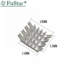 10 шт. 14*18*13 радиатор Алюминий Радиатор для материнских плат DDR VGA Оперативная память памяти IC Чипсет Кул