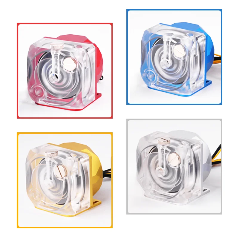 Syscooling SC-P90B water cooling pump DC 12V 1300L/H metal case pump with 5V RGB PWM support