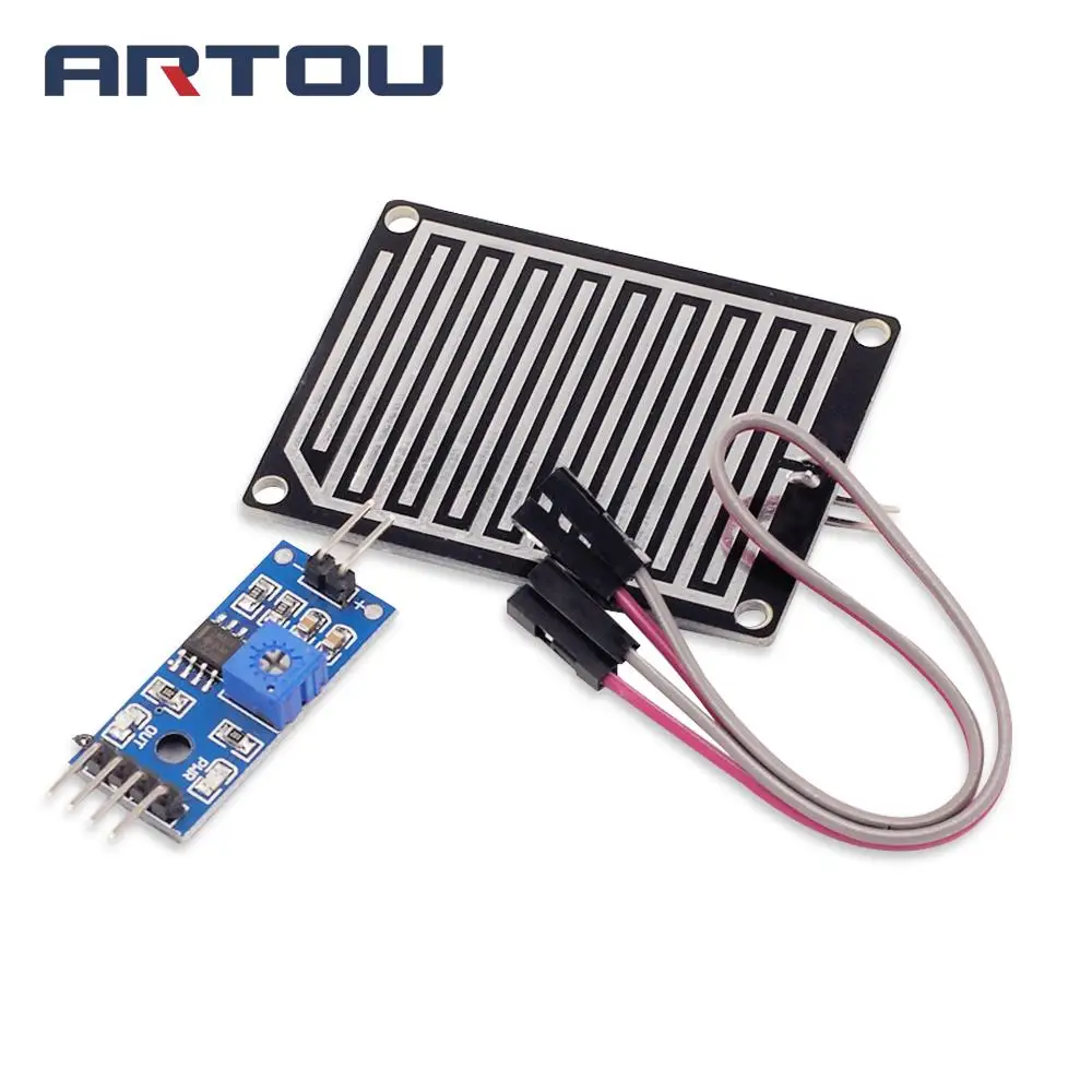 1set/lot Snow/Raindrops Detection Sensor Module Rain Weather Module Humidity For Arduino