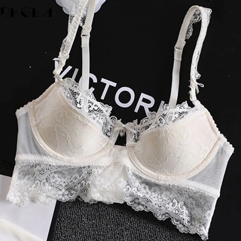 New Lace Lingerie Plus Size C D Cup Ultrathin Bra Sexy Underwear Women Cotton Comfortable Brassiere Black Push Up Bras 38 40 42