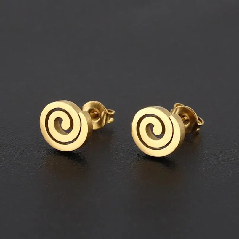 Stainless Steel Endless Spiral Fashion Earrings for Women 2020 Unique Swirl Earing Statement Party Jewelry Aretes