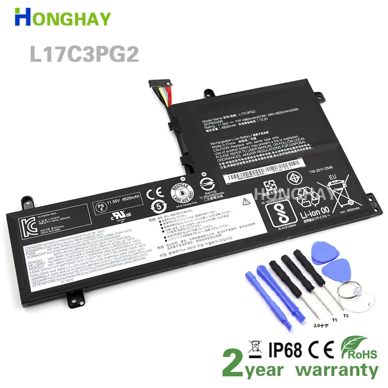 HONGHAY Original Lenovo Corps laptop battery y530 y540-15irh y7000 y7000 P, new series l17c3pg1 l17c3pg2