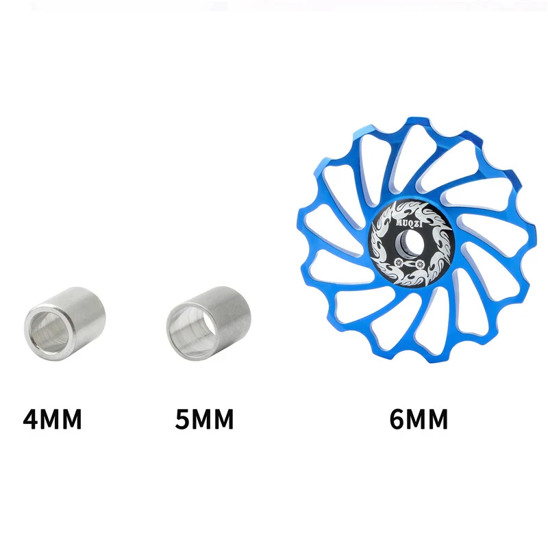 MUQZI Bike 11T 13T Ceramic Bearing Jockey Wheel Rear Derailleur Guide Roller MTB Road Bicycle 7075 Aluminum Alloy Pulley Idler