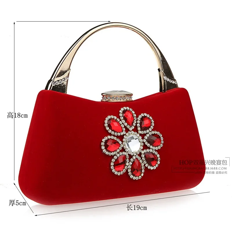 Women's Clutch Bag Portable Evening Bag Red High Quality Purses And Handbags Party Wedding Small Wallet Clutches For Lady 2021