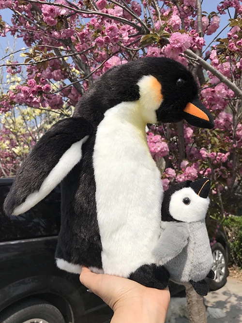 Mother and Baby Penguin Plush Toy Doll Marine Sea Lifelike Simulation Animal Children Birthday Gift