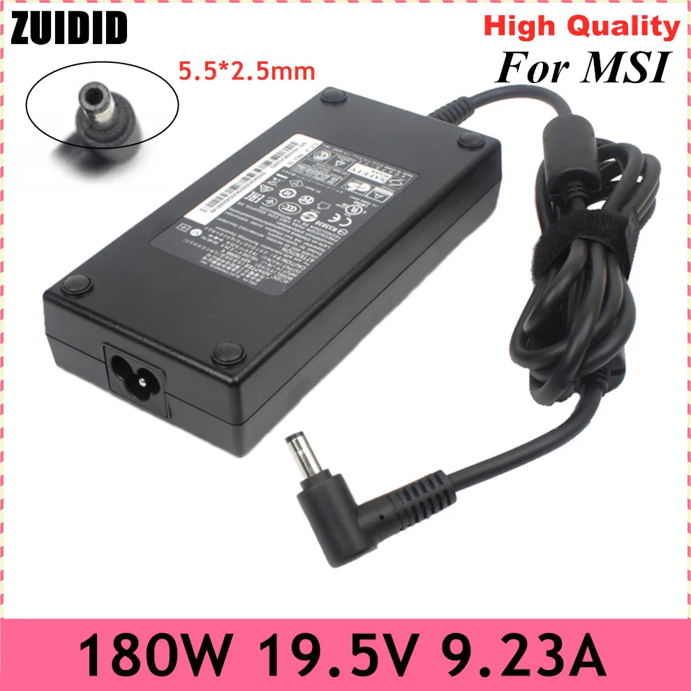 Original 180W 19,5 V 9,23 A 5.5*2,5mm Wechselstrom-Ladegerät Laptop-Adapter für msi gs63 gs65 gs66 gs73vr gf65 gs43vr 7re MS-16Q2 A15-180P1A